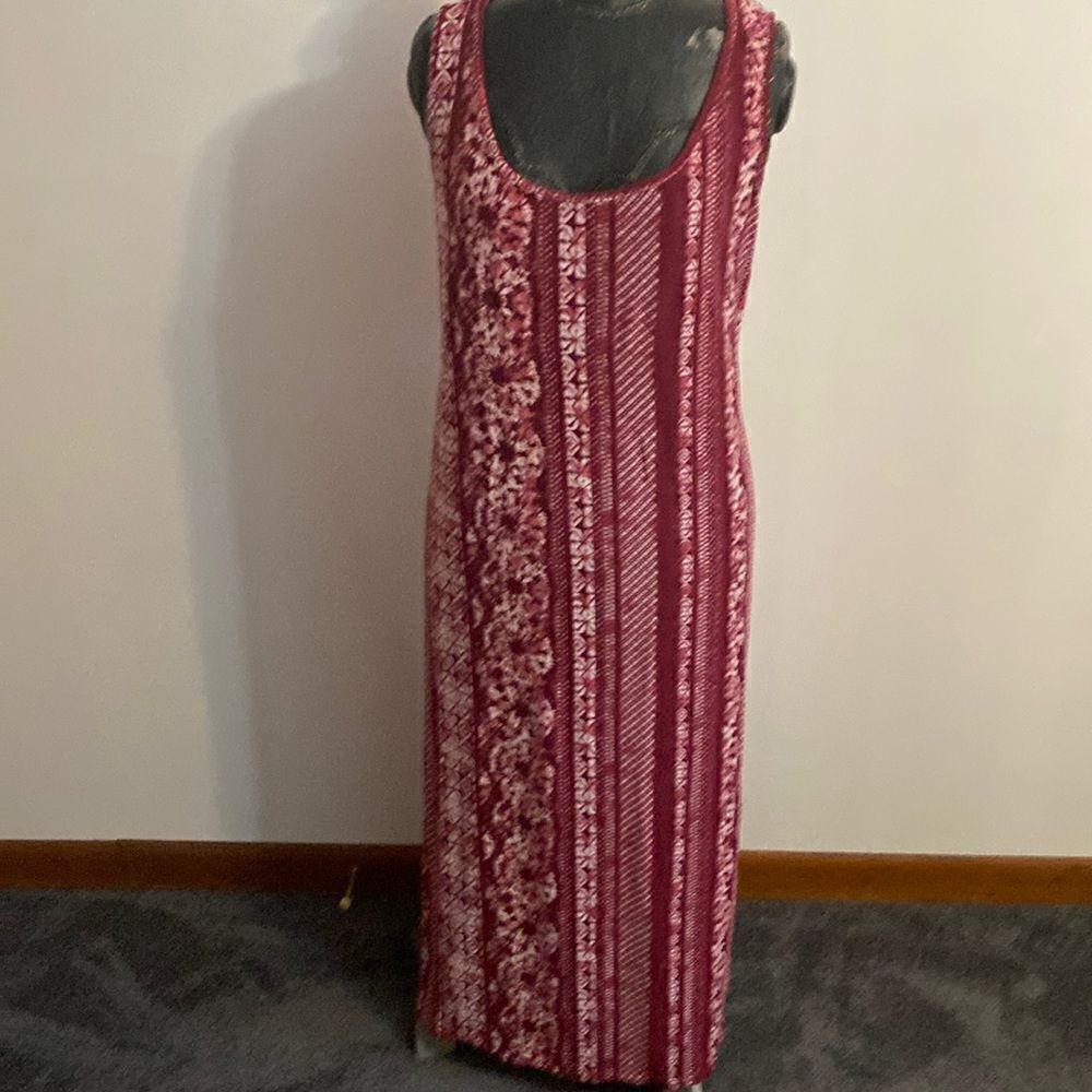 Rouge Collections burgundy/white, size 3X